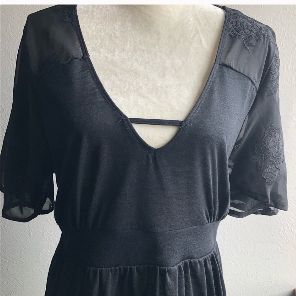 Torrid black lace top washed once, never worn